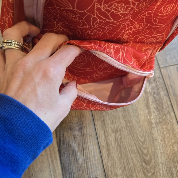 Red Floral Backpack - Picture 8 of 9